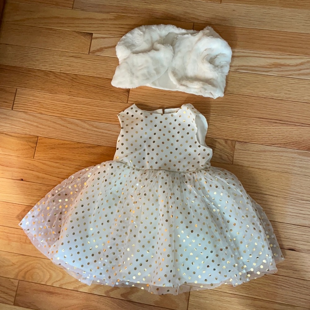Gold Polka Dot Dress